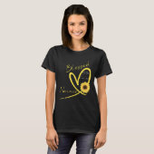 Gezegd om nonnie Sunflower Heart te worden genoemd T-shirt (Voorkant volledig)