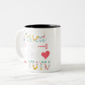 Gezegd om Tutu Moederdag gift te worden genoemd Tweekleurige Koffiemok (Voorkant links)