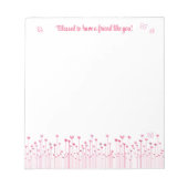 Gezegd om u roze Valentijn te geven Notitieblok (Voorkant)