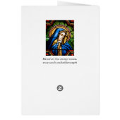 Gezegd onder vrouwelijke Glas in lood Kaart (Achterkant)