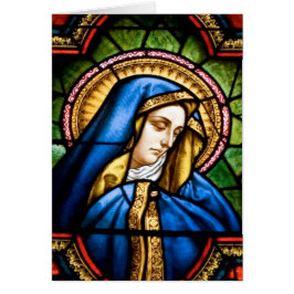 Gezegd onder vrouwelijke Glas in lood Kaart