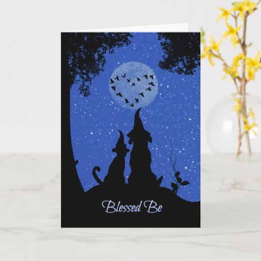 Gezegd word Happy Birthday met hond en kat Kaart (Gele Bloem)