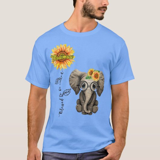Gezegd wordt Mawmaw Hippie Elephant Day genoemd T-shirt (Voorkant)