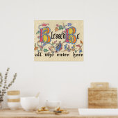 Gezegd zijn allen die hier Poster ingaan (Keuken)