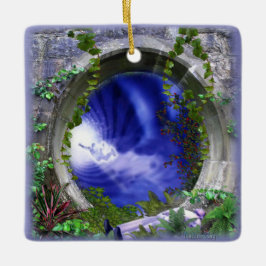 Gezegde afscheid keramisch ornament