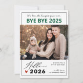 Gezegde Afscheid van 2024 foto Feestdagenkaart (Voorkant)
