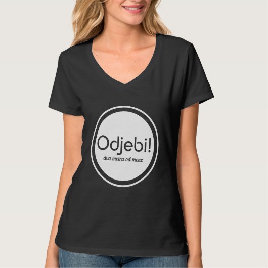 Gezegde Balkan Bosna Hrvatska Srbija T-shirt (Voorkant)