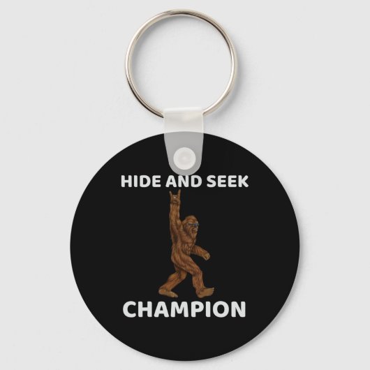 Gezegde Big Foo verbergen en zoeken naar Champion  Sleutelhanger (Voorkant)