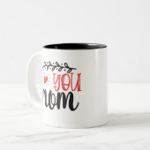 Gezegde Dank U aan de Unsung Hero: Moeder Tweekleurige Koffiemok (Voorkant links)