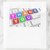***GEZEGDE DANK U**** COMPUTERSTIJL STICKER (Tas)