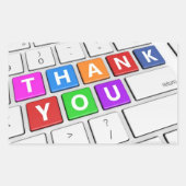 ***GEZEGDE DANK U**** COMPUTERSTIJL STICKER (Voorkant)