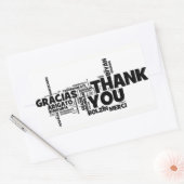 ***GEZEGDE DANK U**** IN VELE OPZICHTEN STICKER (Envelop)