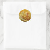 GEZEGDE DAT IK DOE GEEL ROSE WEDDINGSTICKERS RONDE STICKER (Tas)