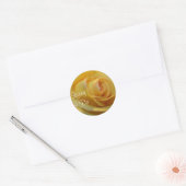 GEZEGDE DAT IK DOE GEEL ROSE WEDDINGSTICKERS RONDE STICKER (Envelop)