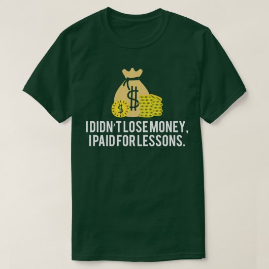 Gezegde effectenbeurs 9 t-shirt (Design voorkant)