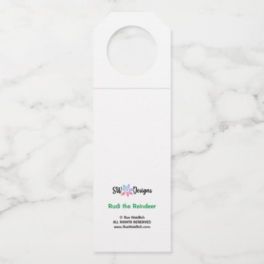 Gezegde flesje Label rendieren (Achterkant)