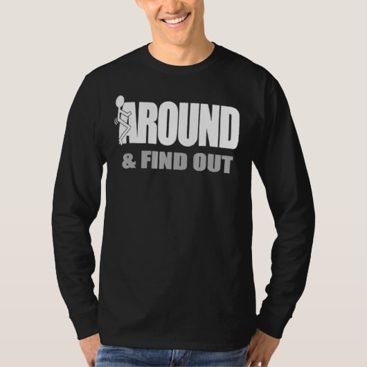 Gezegde funk rond en ontdek het t-shirt (Voorkant)