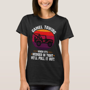 Gezegde Funny Halloween Camel Towing Retro Adult H T-shirt