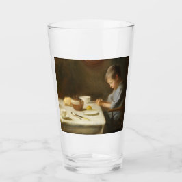 Gezegde Grace (Boy die aan de tafel bidt) Glas