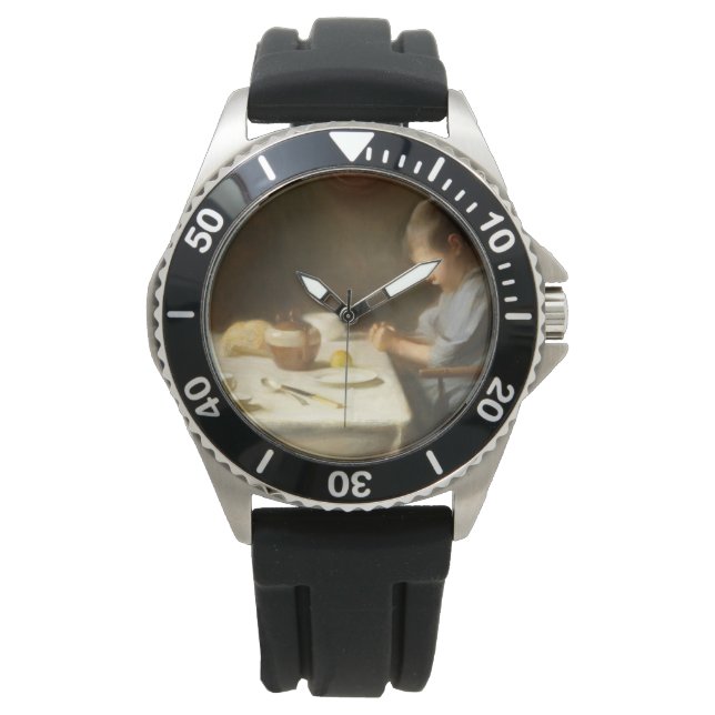 Gezegde Grace (Boy die aan de tafel bidt) Horloge (Voorkant)