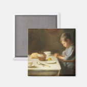 Gezegde Grace (Boy die aan de tafel bidt) Magneet (Voorkant / Achterkant)