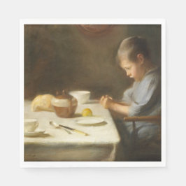 Gezegde Grace (Boy die aan de tafel bidt) Servet