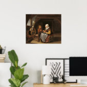 Gezegde Grace - Frans van Mieris Fine Art Poster (Thuiskantoor)