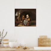 Gezegde Grace - Frans van Mieris Fine Art Poster (Keuken)