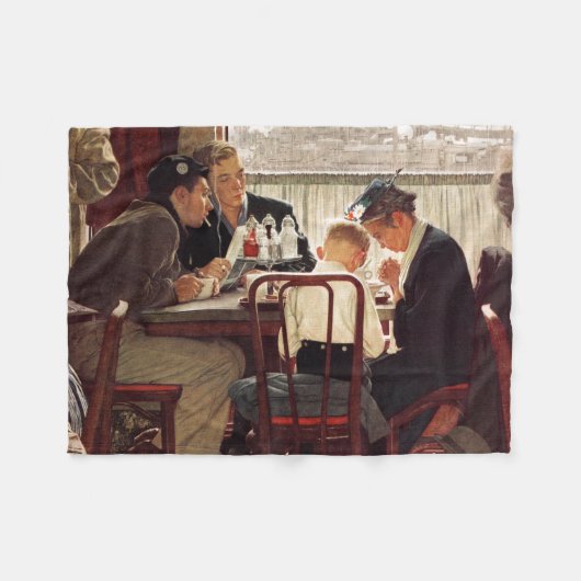 Gezegde Grace van Norman Rockwell Fleece Deken (Voorkant (Horizontaal))
