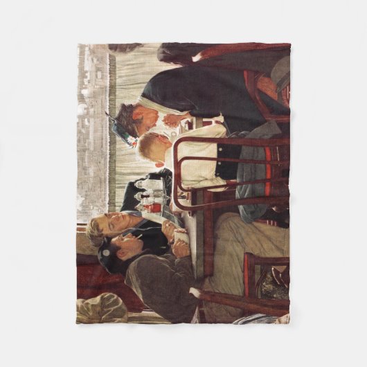 Gezegde Grace van Norman Rockwell Fleece Deken (Voorkant)