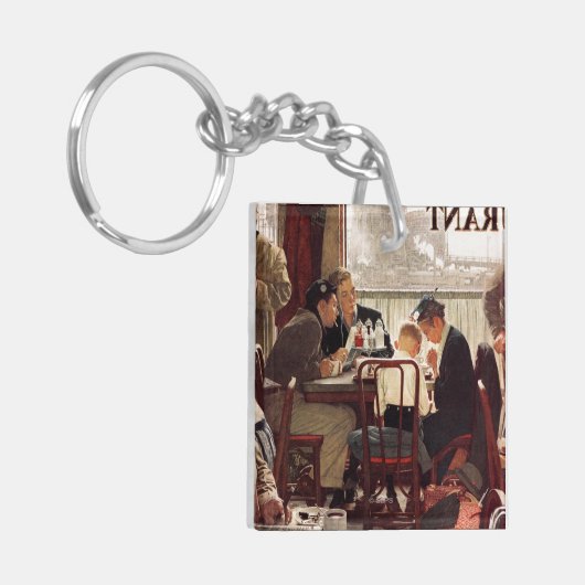 Gezegde Grace van Norman Rockwell Sleutelhanger (Voorkant Links)