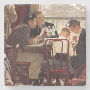 Gezegde Grace van Norman Rockwell Stenen Onderzetter