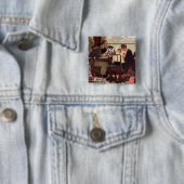 Gezegde Grace van Norman Rockwell Vierkante Button 5,1 Cm (In situ)