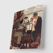 Gezegde Grace van Norman Rockwell Vierkante Klok (Hoek)
