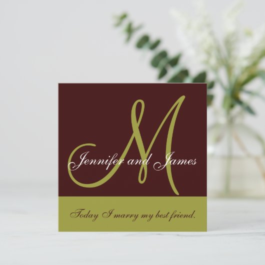 Gezegde Groen bruin Kaart (Staand voorkant)