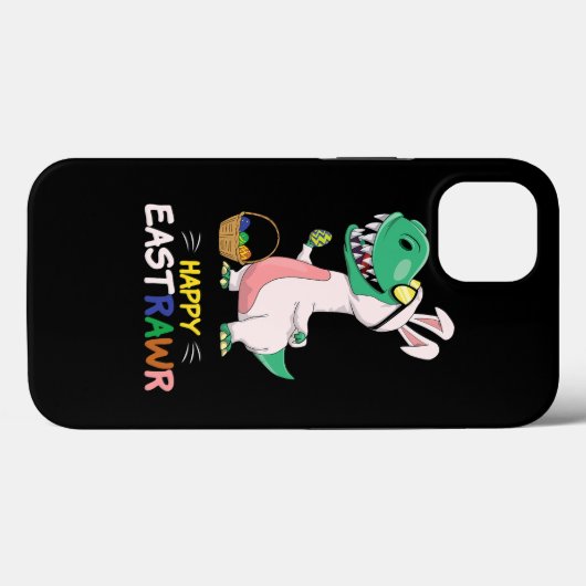Gezegde Groeten Dinosaurus Konijnenei Happy Easter Case-Mate iPhone Case (Achterkant (horizontaal))
