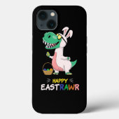 Gezegde Groeten Dinosaurus Konijnenei Happy Easter Case-Mate iPhone Case (Achterkant)