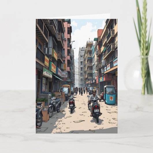 Gezegde Hallo uit India Kaart (Voorkant)