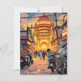 Gezegde Hallo uit India | Kolkata Briefkaart