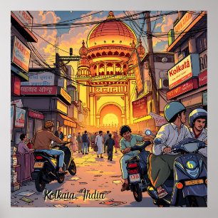 Gezegde Hallo uit India   Kolkata Poster