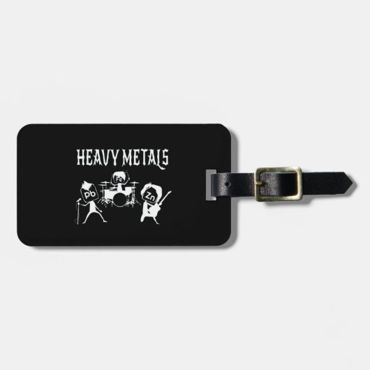 Gezegde Heavy Metals Rocks Chemistry Gift Bagagelabel (Voorkant horizontaal)