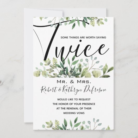 Gezegde het Tweemaal-stemmen vernieuwing Kaart (Voorkant)