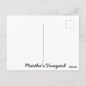 Gezegde HI van Martha's Vineyard Beach Post Card Briefkaart (Achterkant)