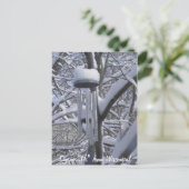 Gezegde Hi van Wisconsin Snowy Chimes Briefkaart (Staand voorkant)