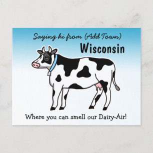 Gezegde hi Wisconsin, waar je onze Mairy kunt ruik Briefkaart