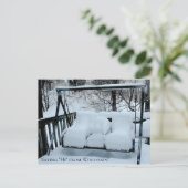 Gezegde Hoi van Wisconsin Snowy Day Briefkaart (Staand voorkant)