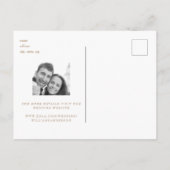 Gezegde I Do Photo Gold & White Sla de datum op Briefkaart (Achterkant)