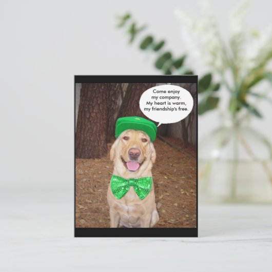 Gezegde Iers Lab Briefkaart (Staand voorkant)