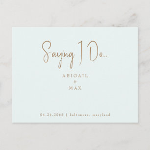 Gezegde Ik doe Foto Bruiloft Save the Date Briefkaart