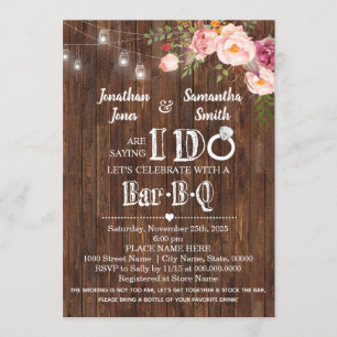 Gezegde Ik maak barbeque op de bar bruiloft Kaart